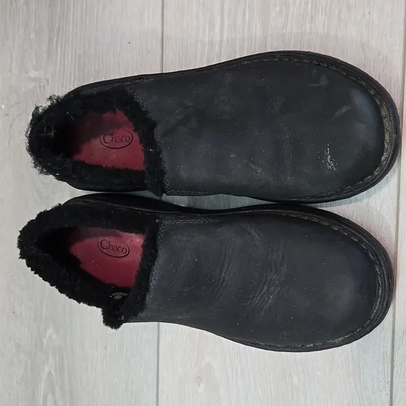 Chaco Women Zaagh Baa Vibram Nurl Leather Clog shoes sz 6.5