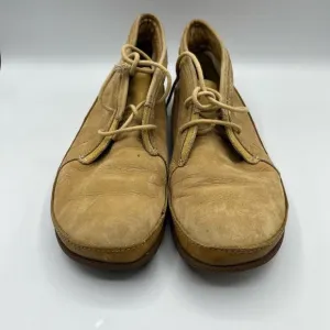 Chaco Womens Pineland‎ Chukka Boots Beige Leather Ankle Flat Heel Lace Up 7 M