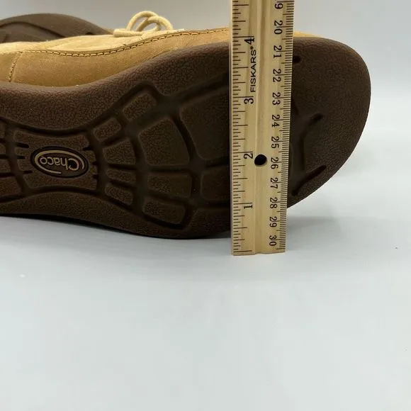 Chaco Womens Pineland‎ Chukka Boots Beige Leather Ankle Flat Heel Lace Up 7 M