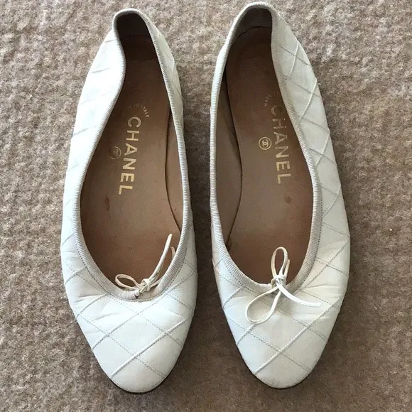 Chanel Diamond Stitch Pattern Flats
