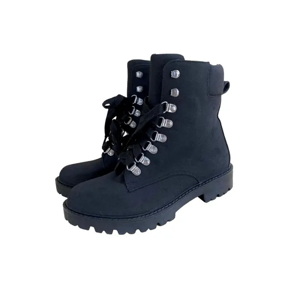 Charles by charles david randy bootblack combat boots size 9 NWOT