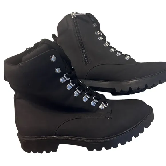 Charles by charles david randy bootblack combat boots size 9 NWOT