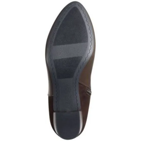 CHARTER CLUB Womens Brown Comfort Sacaria Almond Toe Block Heel Boots 10 M
