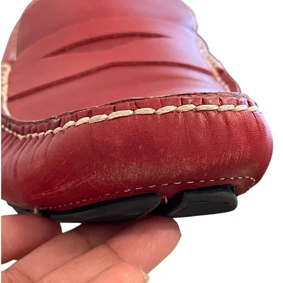 Chester &amp; Peck Moccasins Shoes Pump Slip on Leather Made in Italy Men’s Size 44