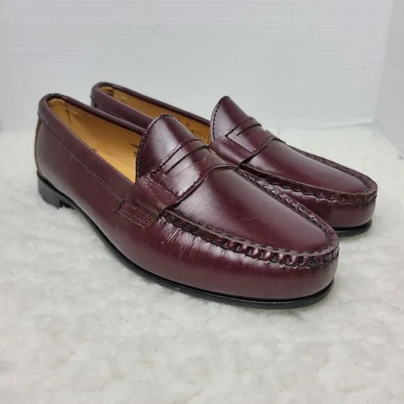 Chippewa Alec Eagle Womens penny loafer Size 10B Burgundy leather Upper Leather