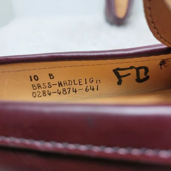 Chippewa Alec Eagle Womens penny loafer Size 10B Burgundy leather Upper Leather