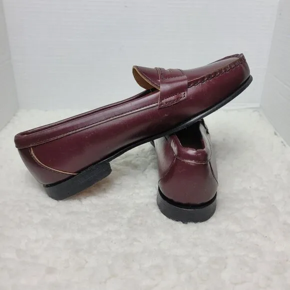 Chippewa Alec Eagle Womens penny loafer Size 10B Burgundy leather Upper Leather