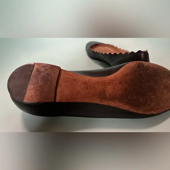 Chloe Lauren Scallop Ballet Flats