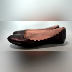 Chloe Lauren Scallop Ballet Flats