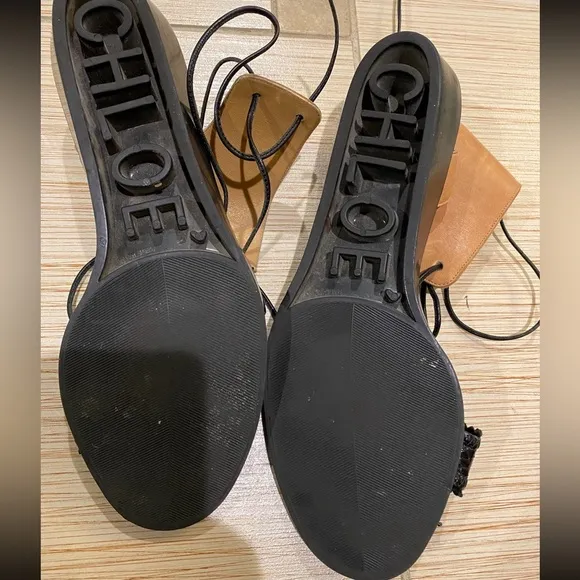 Chloe Leather Top Flats