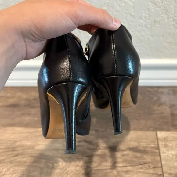 Chloe Size 35.5 Boots Leather Black
