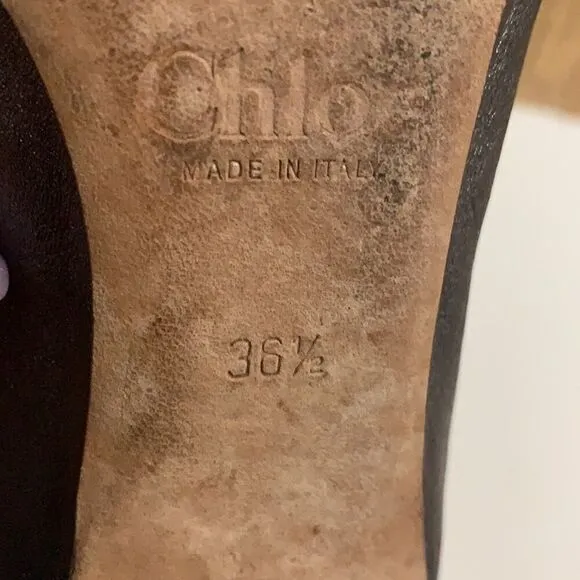 CHOLE‎  LEATHER BALLET FLATS SIZE 6 1/2