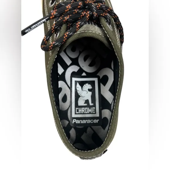 Chrome Industries Sneakers Canvas Kursk Low Top Shoes Mens 9 Olive Green Suede