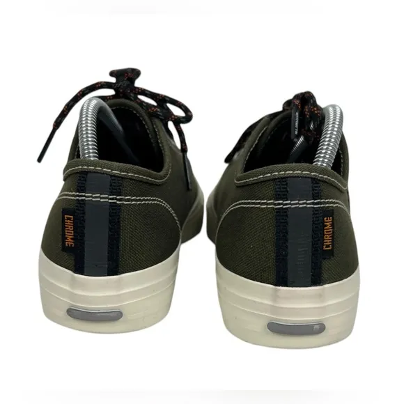 Chrome Industries Sneakers Canvas Kursk Low Top Shoes Mens 9 Olive Green Suede
