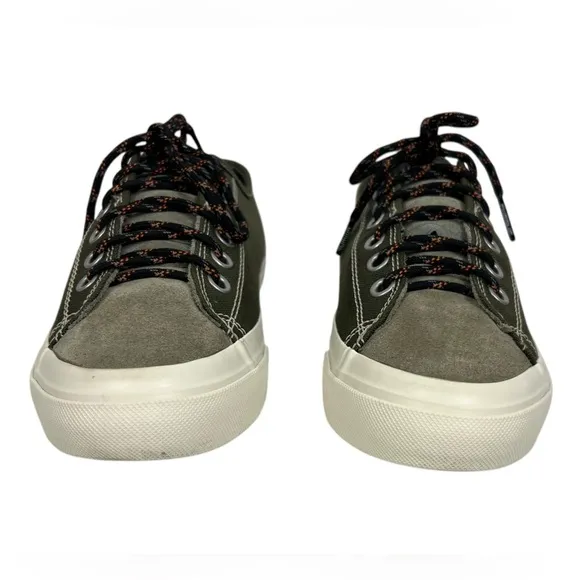 Chrome Industries Sneakers Canvas Kursk Low Top Shoes Mens 9 Olive Green Suede