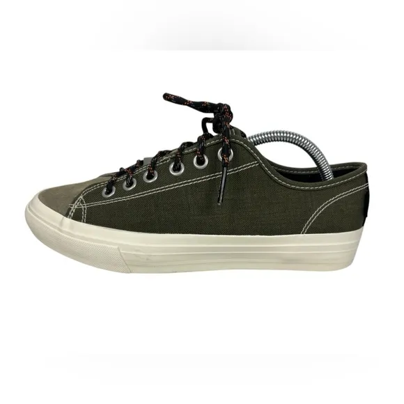 Chrome Industries Sneakers Canvas Kursk Low Top Shoes Mens 9 Olive Green Suede