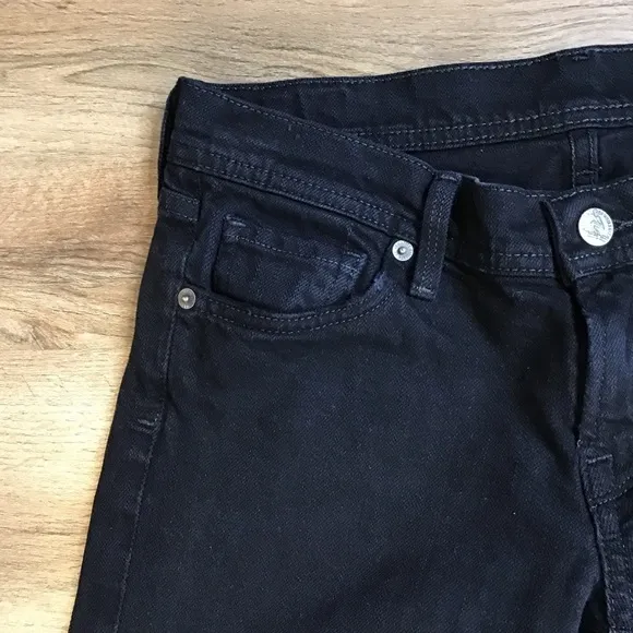 Citizens of Humanity Jeans Size 27 Embroidered Skull Mohawk Punk Black Straight