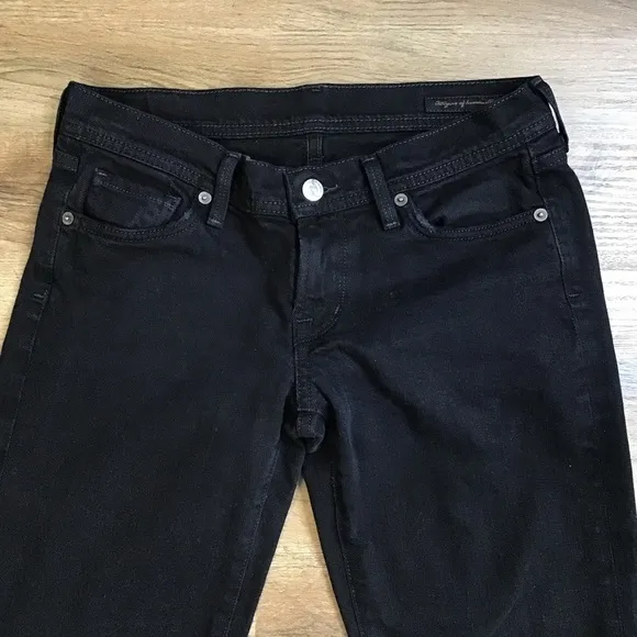 Citizens of Humanity Jeans Size 27 Embroidered Skull Mohawk Punk Black Straight