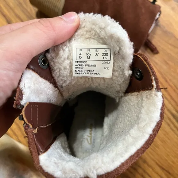 Clarks Clarkwell Suede Heeled Boots
