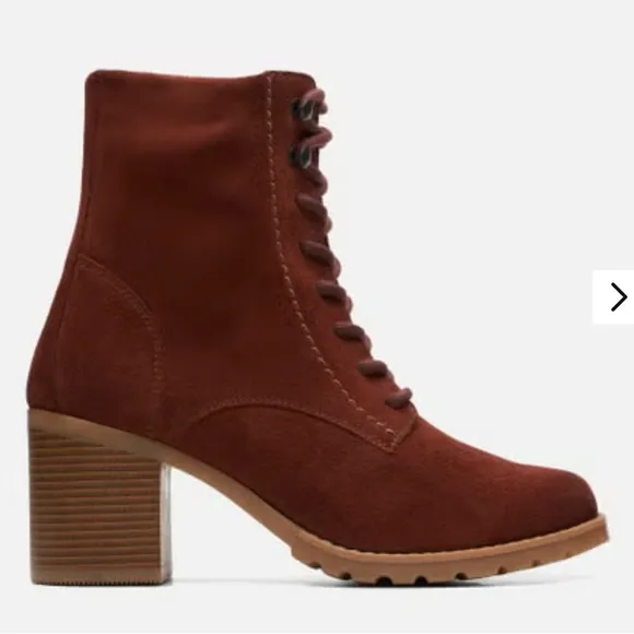 Clarks Clarkwell Suede Heeled Boots