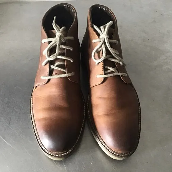 Clarks Collection Grandin Mid Mens Brown Leather Chukka Flat Boots 7