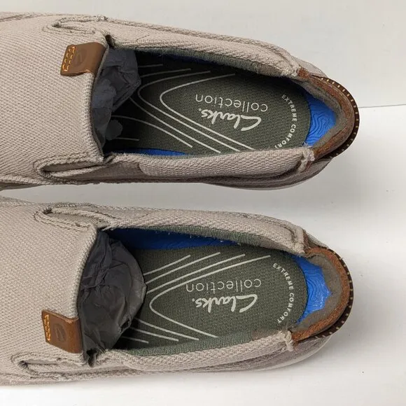 Clarks Gereld Step Slip-On Shoes, Stone, Men's 10