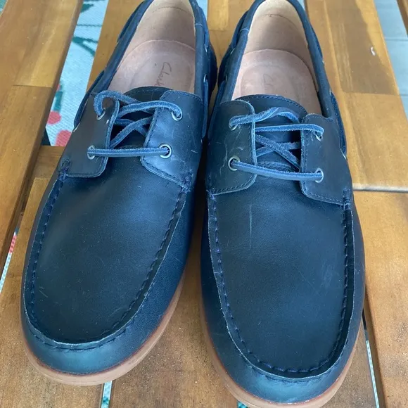 Clarks Lace Up Boat Shoes Morven Sail  |Size 9.5