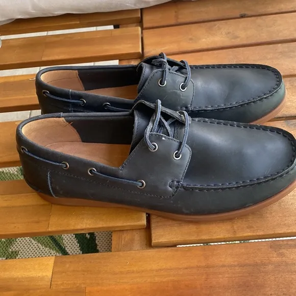 Clarks Lace Up Boat Shoes Morven Sail  |Size 9.5