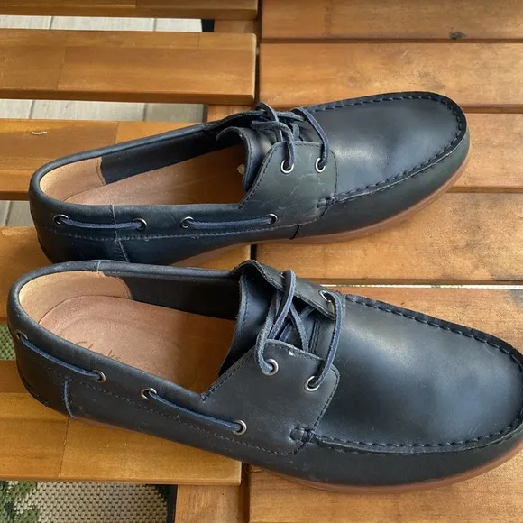 Clarks Lace Up Boat Shoes Morven Sail  |Size 9.5
