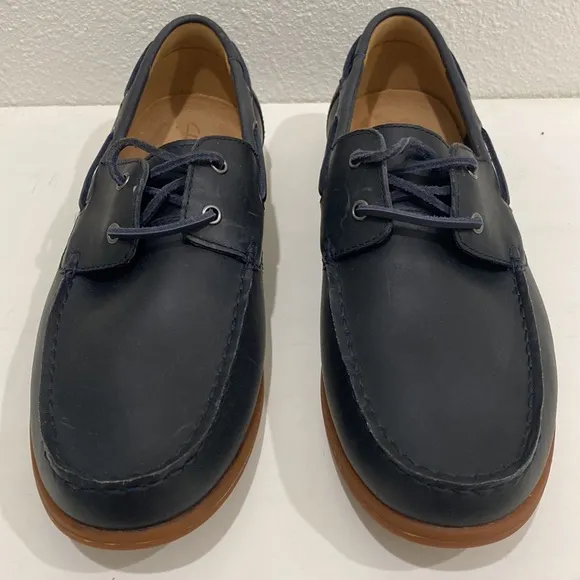 Clarks Lace Up Boat Shoes Morven Sail  |Size 9.5
