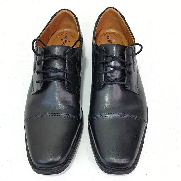 Clarks Leather Lace-up Dress Shoes Tilden Cap Men's Size 11 Wide