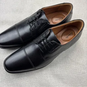 Clarks Men's Tilden Cap Oxford Black Size 13M