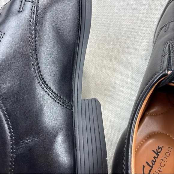 Clarks Men's Tilden Cap Oxford Black Size 13M