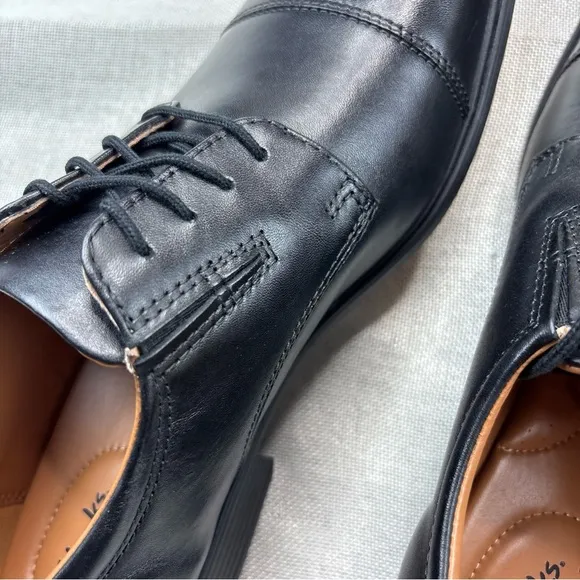 Clarks Men's Tilden Cap Oxford Black Size 13M