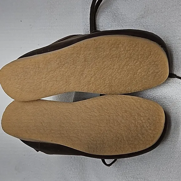 Clarks Shoes Padmora Wallabee Brown Smooth Oxford Size 5.5 New