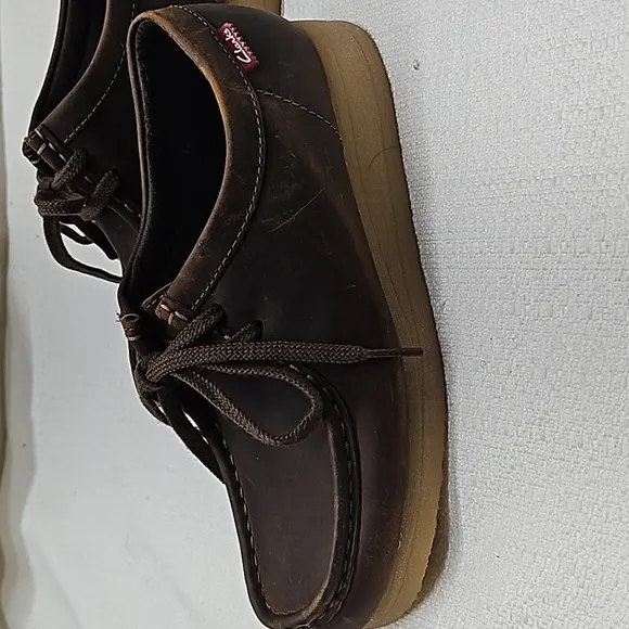 Clarks Shoes Padmora Wallabee Brown Smooth Oxford Size 5.5 New
