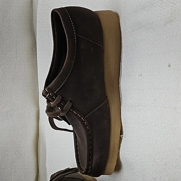 Clarks Shoes Padmora Wallabee Brown Smooth Oxford Size 5.5 New