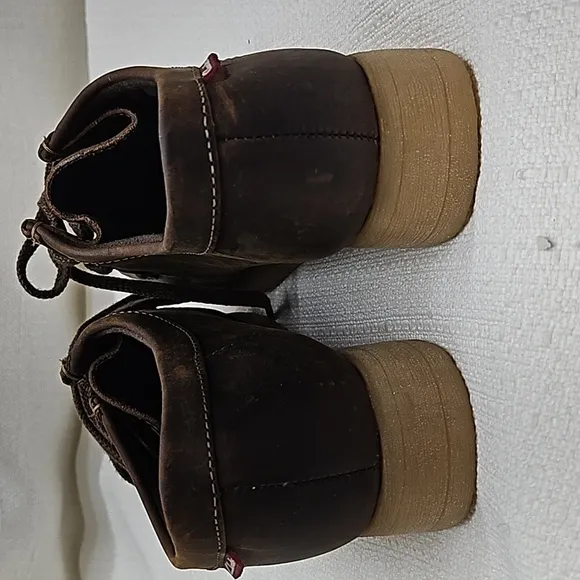Clarks Shoes Padmora Wallabee Brown Smooth Oxford Size 5.5 New