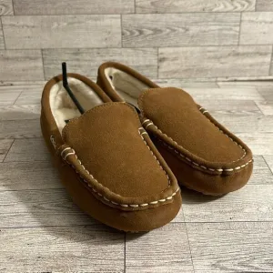 CLARKS Tan and Cream Suede Fur Lined Moccasins Size 8 NWOT
