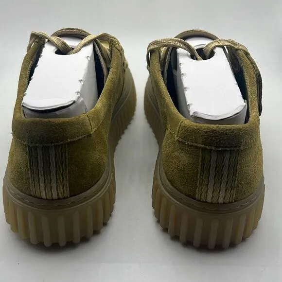 Clarks Torhill LO Light Olive Suede Men's Casual Lace Up Moccasins 76215 Men 8