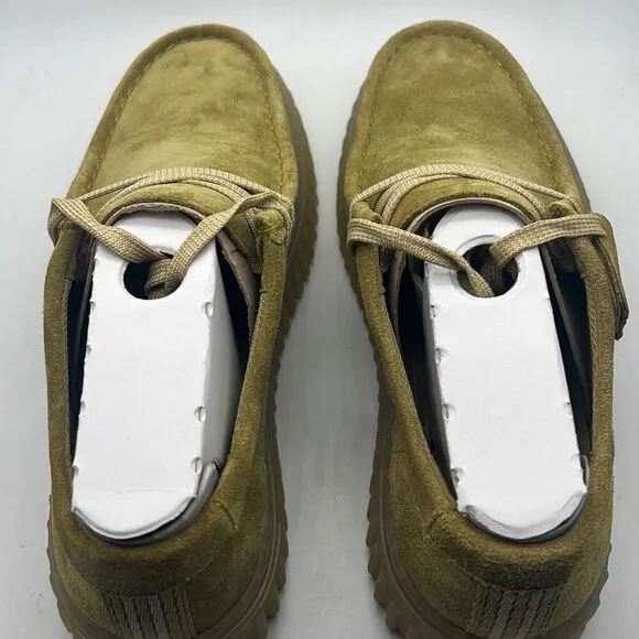 Clarks Torhill LO Light Olive Suede Men's Casual Lace Up Moccasins 76215 Men 8