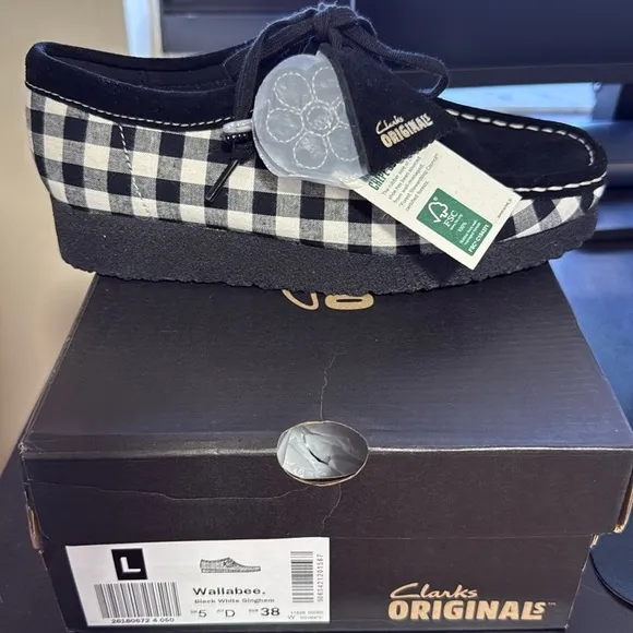 Clarks Wallabees Gingham