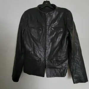 Classiques Entier Atelier Black 100% Leather Moto Jacket Size Small