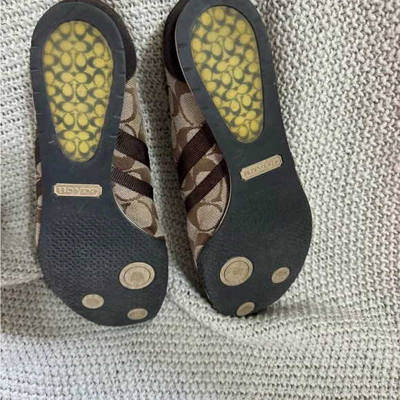 Coach 9.5M  Brown‎ on Brown Kate C Pattern Athletic Sneakers