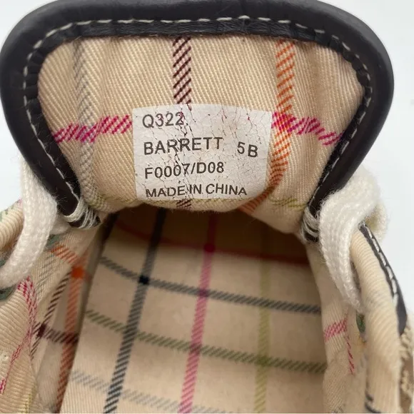 Coach Barrett Signature Monogram Canvas Shoes Women's Size:5 B