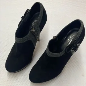 Coach Beatrice Black Ankle Booties
