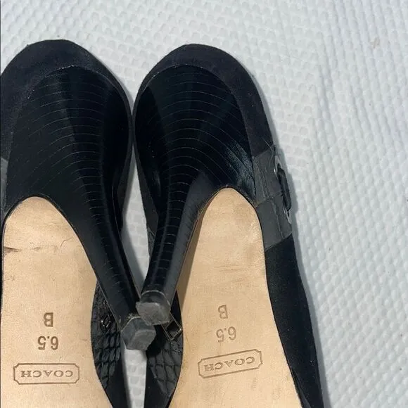 Coach Beatrice Black Ankle Booties