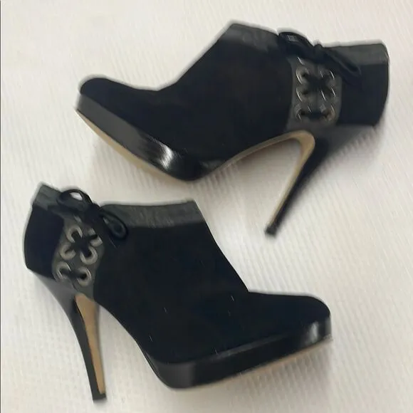 Coach Beatrice Black Ankle Booties