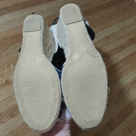Coach Mila Lace Up Espadrille Wedges 9B