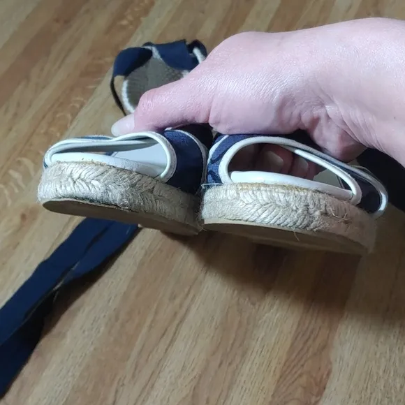 Coach Mila Lace Up Espadrille Wedges 9B